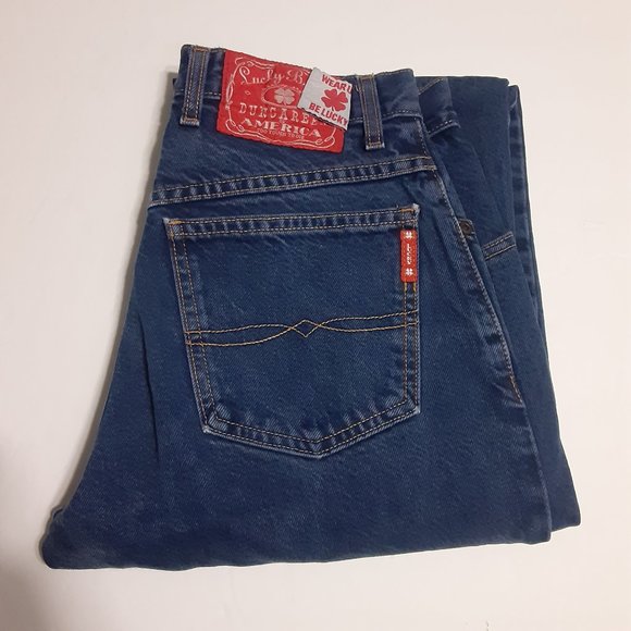 VTG Lucky Brand Dungaree's Made in USA Women's Boot Leg Zipper Fly Jeans #75 - Picture 1 of 8